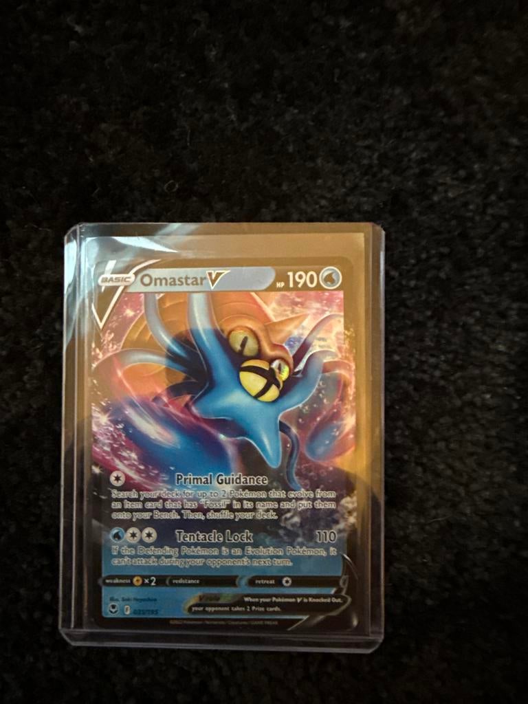 Pokémon kaart Omastar V 035/195, Ophalen, Gebruikt, Losse kaart