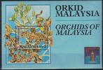 S80 Malaysia Blok 10 postfris Orchideeen, Verzenden, Postfris, Dier of Natuur