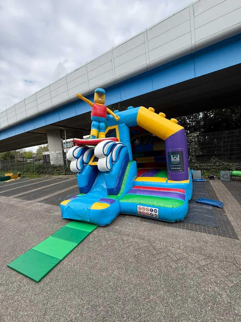 Springkussen lego te huur, Kinderen en Baby's, Ophalen of Verzenden, Zo goed als nieuw