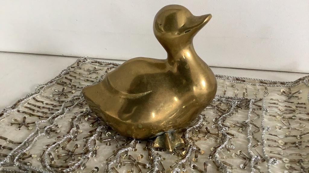 Messing eend ., Verzamelen, Beelden en Beeldjes, Ophalen of Verzenden, Zo goed als nieuw, Dier