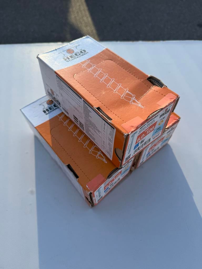 HECO-TOPIX-plus tellerkopschroeven schotelkop 6.0x120, Ophalen of Verzenden, Nieuw, 100 tot 250 mm, Schroeven