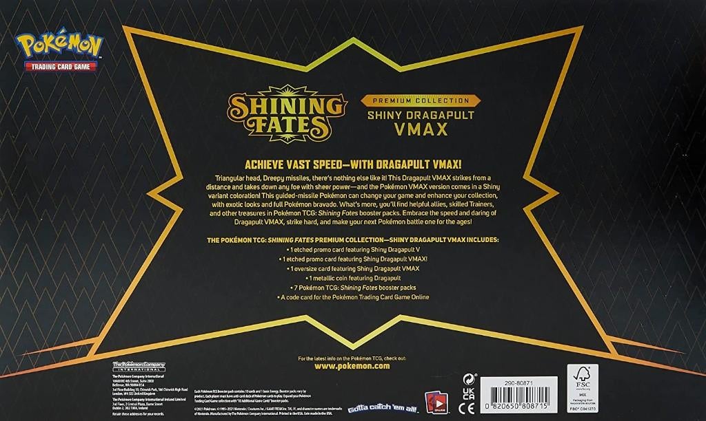 Pokémon Shining Fates Shiny Crobat Premium Collection Box, Ophalen of Verzenden, Nieuw, Boosterbox, Foil