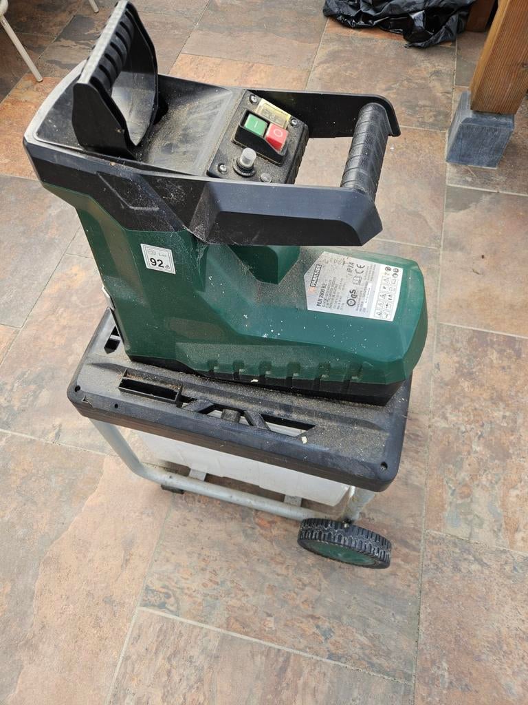 Parkside PLH 2800 B2 elektrische hakselaar, Gebruikt, Ophalen of Verzenden, Parkside, Met opvangbak