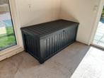Keter Rockwood opbergbox in de kleur grafiet., Tuin en Terras, Ophalen, Zo goed als nieuw, Kunststof, Containerberging