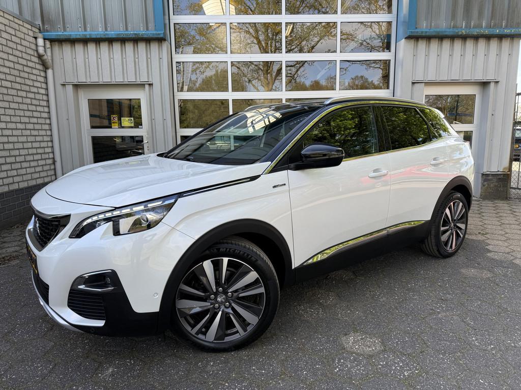 Peugeot 3008 1.2 PureTech GT Line (bj 2017), Auto's, Gebruikt, 1199 cc, Wit, Bedrijf