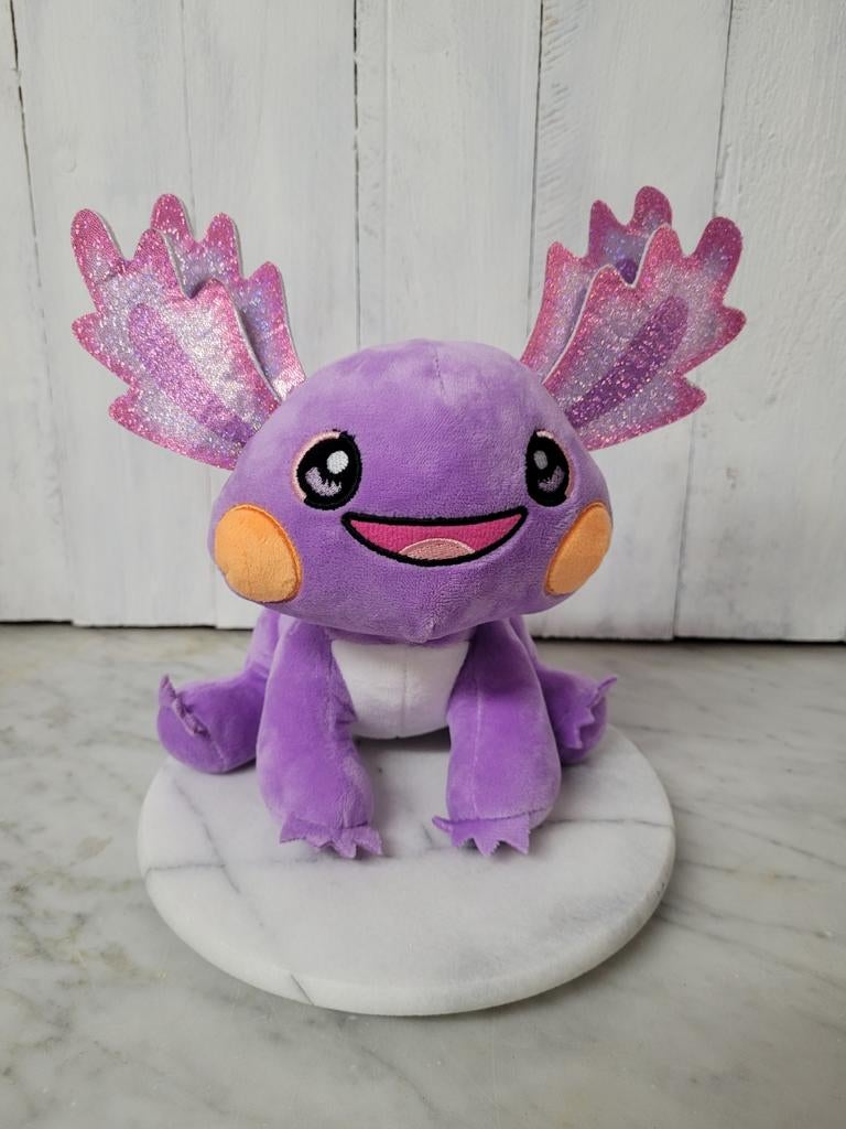 Kawaii Axolotl paarse knuffel., Paars, Overige karakters, Overige typen, Ophalen of Verzenden