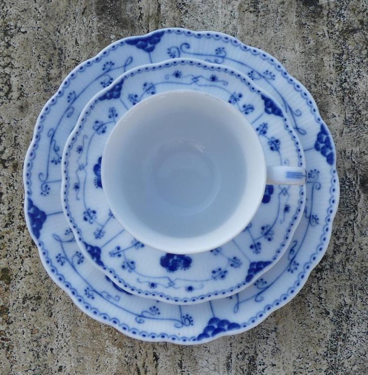 Christine Holm Echt Cobalt : Kop en Schotel met Dessert Bord, Huis en Inrichting, Keuken | Servies, Nieuw, Kop(pen) en/of Schotel(s)