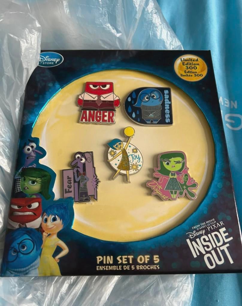 Disney Pin Set - Inside Out - Pixar - Limited Edition of 300, Verzamelen, Ophalen of Verzenden, Overige figuren, Overige typen