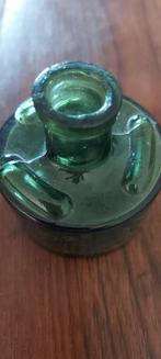 Vintage inktpotje van Uranium / Annagroen glas, Verzenden