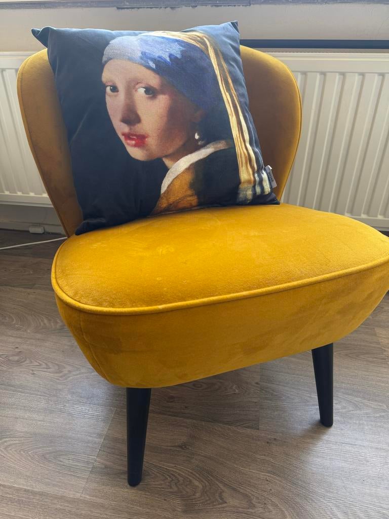 Okergele Fauteuil WOOOD, Ophalen, Overige kleuren, Zo goed als nieuw, Eén