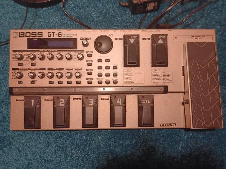 Boss GT-6 Gitaar Effecten Processor, Muziek en Instrumenten, Effecten, Gebruikt, Chorus, Delay of Echo, Distortion, Overdrive of Fuzz