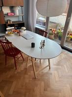 Ovalen tafelblad 90x180, Ophalen, 50 tot 100 cm, Zo goed als nieuw, 150 tot 200 cm