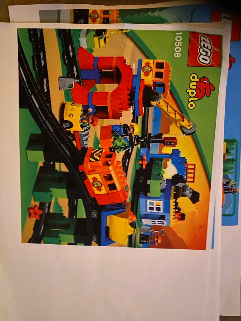 Lego Duplo Elektrische Trein Set 10508 met Kraan en Rails, Kinderen en Baby's, Speelgoed | Duplo en Lego, Ophalen of Verzenden