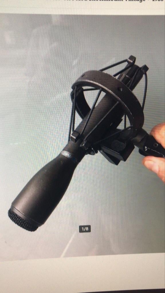 Audio Technica ATM10+AT8410a Shockmount Vintage +-1985, Ophalen of Verzenden, Gebruikt, Studiomicrofoon