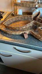 Riviera Maison serveer visplanken, Ophalen, Zo goed als nieuw, Rond, Hout