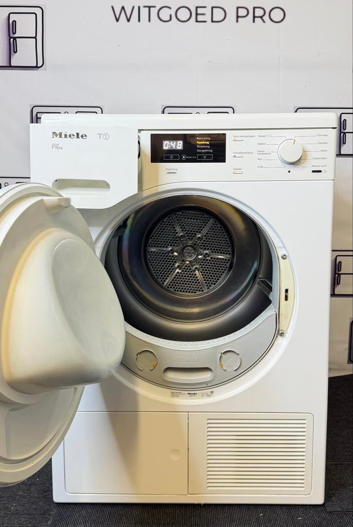 Miele T1 Eco A+++ Warmtepompdroger 8Kg - StrijkFunctie!, Witgoed en Apparatuur, Wasdrogers, Gebruikt, ., 8 tot 10 kg, Ophalen of Verzenden