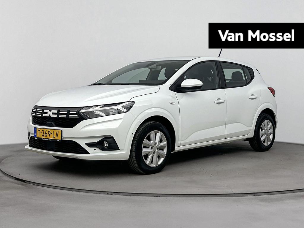 Dacia Sandero 1.0 TCe 100Pk ECO-G Expression LPG | Navigatie, Auto's, Dacia, Gebruikt, Euro 6, Wit, Origineel Nederlands