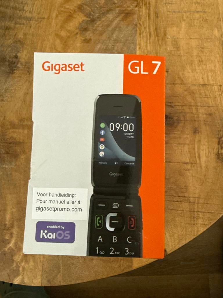 Gigaset GL7 senioren mobiele telefoon, Telecommunicatie, Mobiele telefoons | Overige merken, Nieuw, Inklapmodel, Ophalen of Verzenden