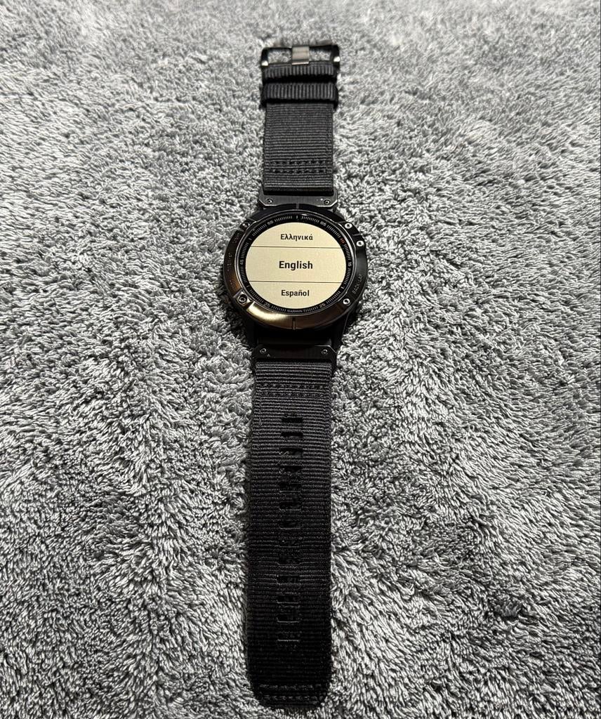 Garmin Fenix 6X Sapphire (51MM)sporthorloge, Sieraden, Tassen en Uiterlijk, Sporthorloges, Gebruikt, Zwart, Ophalen of Verzenden