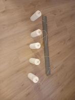 Hanglamp met 5 glazen kelken, Ophalen, Minder dan 50 cm