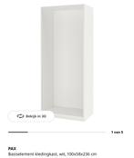 IKEA Pax kledingkast wit 238x100x58 Nieuw in doos, Ophalen, 200 cm of meer, Nieuw, 50 tot 100 cm