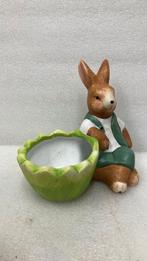 Bloembakje met konijn, Ophalen of Verzenden, Overige vormen, Aardewerk, Binnen
