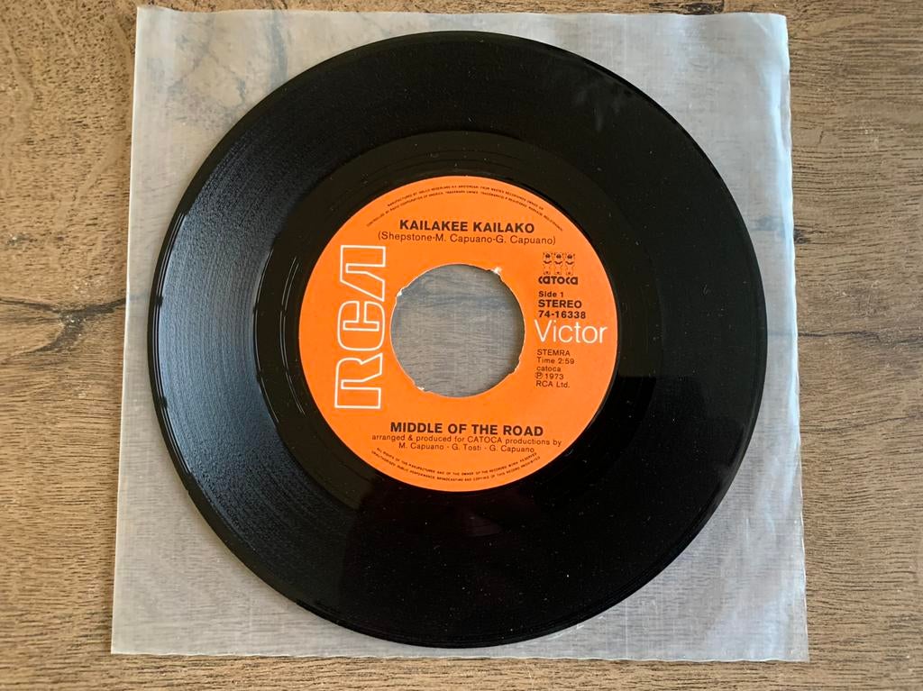 Middle Of The Road - Kailakee kailako, Cd's en Dvd's, Vinyl Singles, Ophalen of Verzenden, Gebruikt, Pop