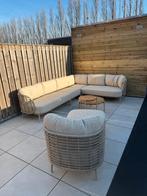 Loungeset hoekbank Fabrice 4 Seasons outdoor latte, Tuin en Terras, Tuinmeubel-accessoires, Ophalen of Verzenden, Nieuw
