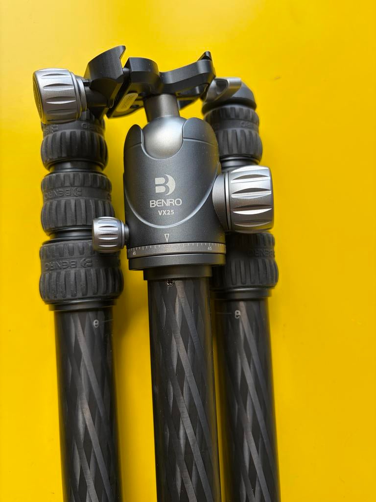 Benro Rhino Carbon Statief met Balhoofd VX25 - Zo goed als n, Audio, Tv en Foto, Fotografie | Statieven en Balhoofden, Zo goed als nieuw