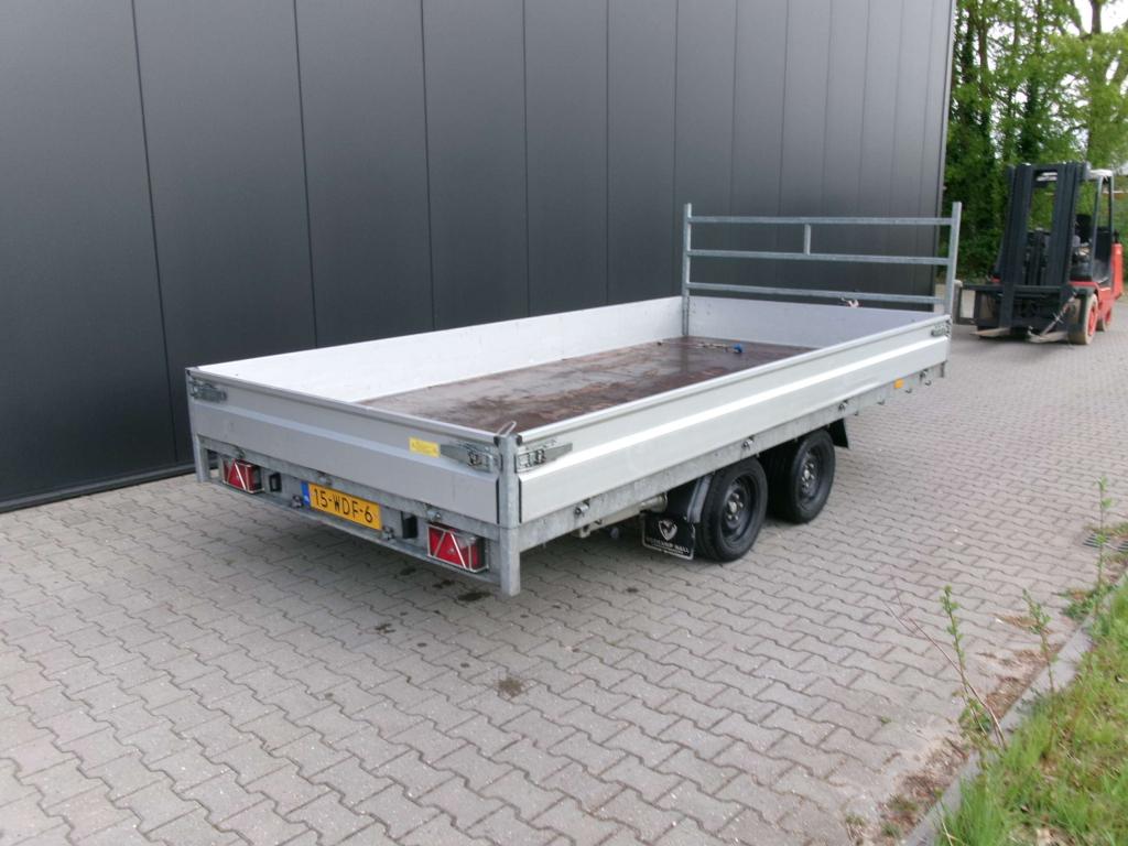 Hapert plateauwagen. 405x200 cm. 3500 kg. incl oprijpakket, Gebruikt, Niet ingevuld, Niet ingevuld, Ophalen
