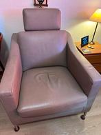 Leren FAUTEUIL, STOEL,met wegklapbare hoofdsteun, Ophalen, Gebruikt, Onbekend, Onbekend