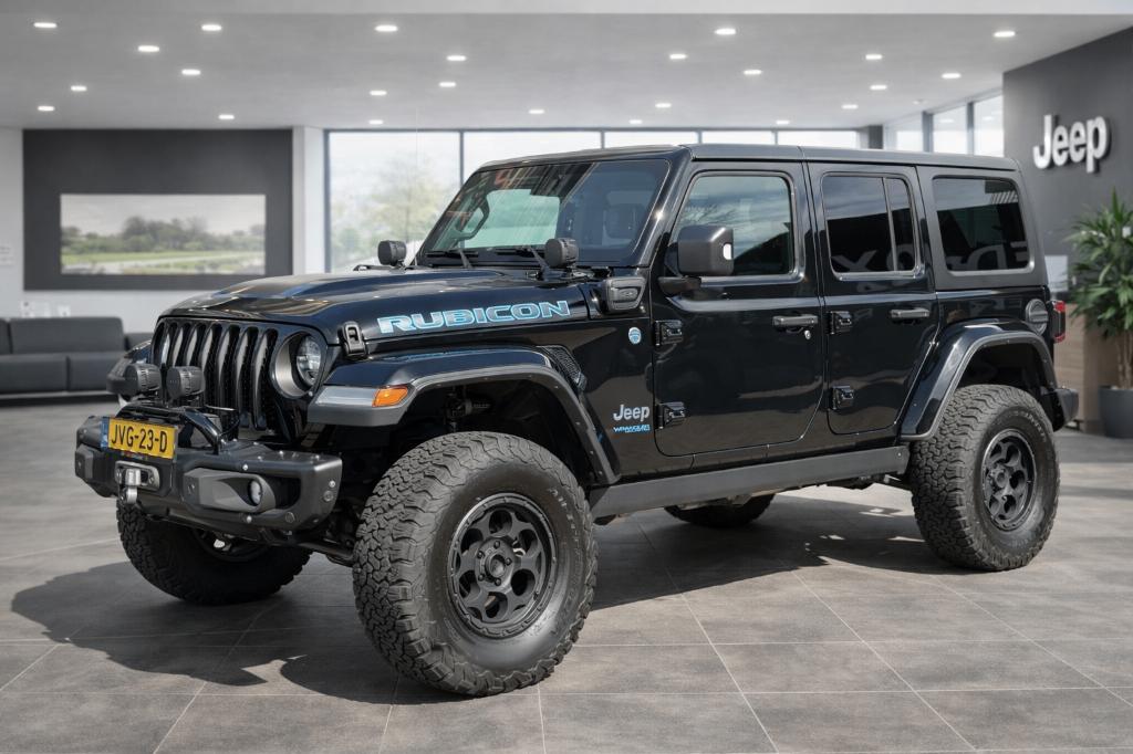 JEEP WRANGLER 4XE 380 UNLIMITED RUBICON FALCON FULL OPTIONS!, Automaat, 1995 cc, 4 cilinders, Zwart