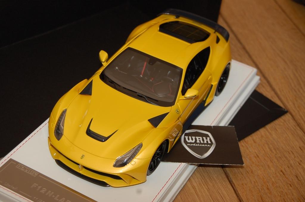 1:18 FERRARI F12 N LARGO NOVITEC giallo TE models LTD20 WRH, Hobby en Vrije tijd, Modelauto's | 1:18, Verzenden, Zo goed als nieuw