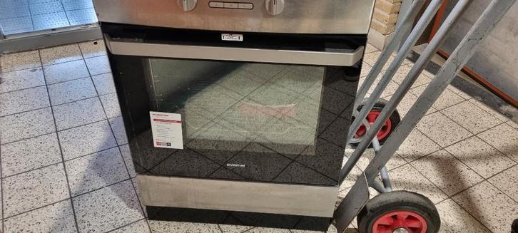 Fornuis - Inductie - 60 cm - RVS/Zwart, Witgoed en Apparatuur, Fornuizen, Zo goed als nieuw, Vrijstaand, Inductie, 4 kookzones