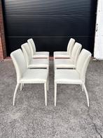 6x Jori Mikono stoelen, Overige kleuren, Leer, Ophalen of Verzenden, Zo goed als nieuw