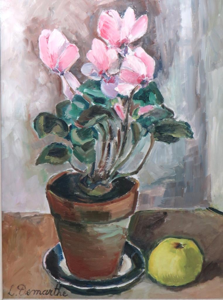 Schilderij ”Cyclamen”, Ophalen of Verzenden