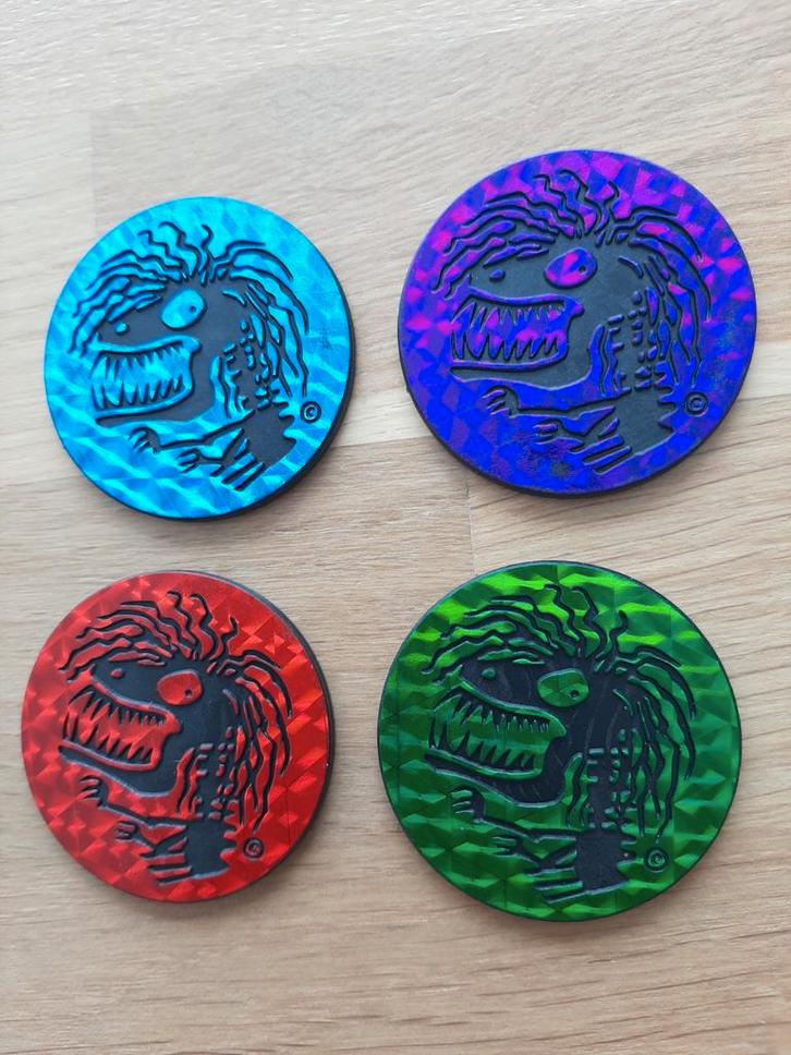 Flippo's 4 pog waddingtons - Verschillende Kleuren, Verzamelen, Flippo's, Losse flippo's, Griezel, Ophalen of Verzenden