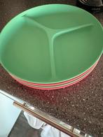 Picknick vakjes borden plastic, Huis en Inrichting, Ophalen, Overige materialen, Zo goed als nieuw, Bord(en)