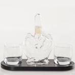 Whiskey karaf middelvinger - Drank karaf - Bar accessoires, Overige materialen, Cave & Garden, Verzenden, Nieuw