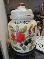 Grote vintage rumpot/rumtopf handbeschilderd, Ophalen