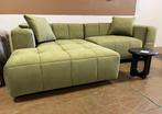 Micadoni 3-zits slaapbank Puma velvet links groen €1999, nu, Micadoni, Nieuw, Ophalen of Verzenden, Micadoni