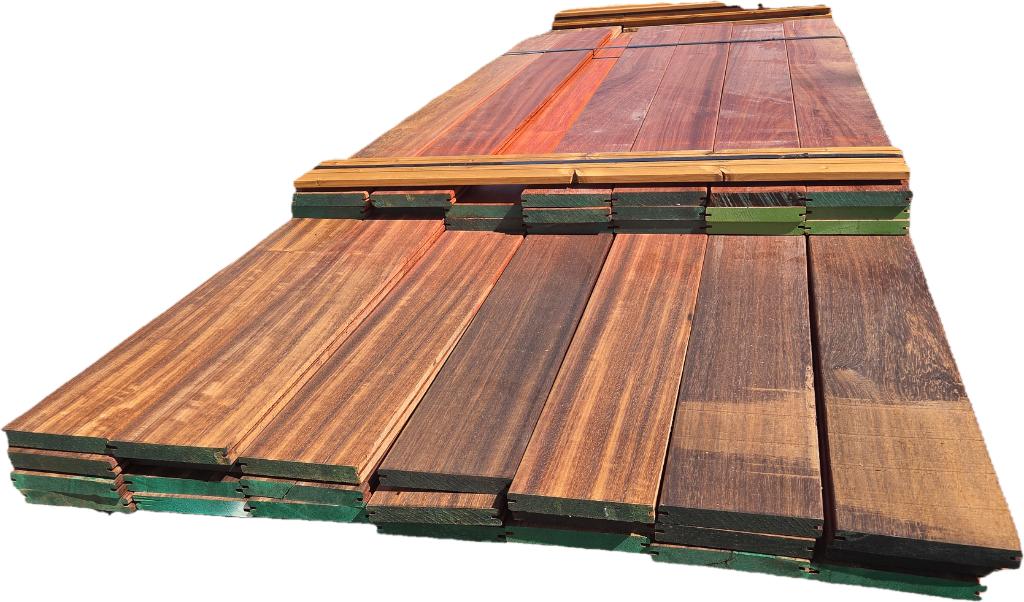 Hardhouten planken - geschaafd  2.2x14.0 cm - nr: HP127, Tuin en Terras, Palen, Balken en Planken, Ophalen, Planken, Nieuw, Hardhout