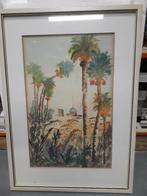 PRACHTIGE VINTAGE GESIGNEERDE AQUAREL in PERFECTE STAAT, Ophalen of Verzenden