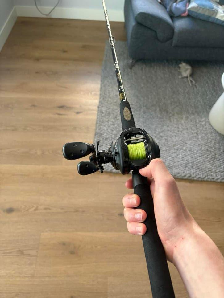 Westin W3 Jerkbait hengel met Abu Garcia Revo Beast X molen, Watersport en Boten, Ophalen of Verzenden, Zo goed als nieuw, Complete hengel