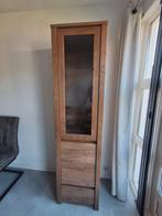 Jysk Vitrinekast VEDDE - Wild Donker Eiken, Ophalen, Minder dan 50 cm, Modern, Scandinavisch, Glas