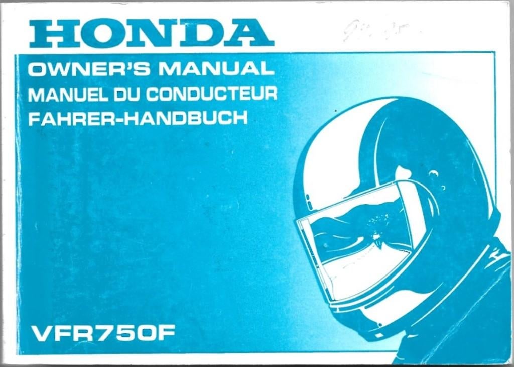 Honda VFR750 F owner manual (5010z) motor, Ophalen of Verzenden, Honda