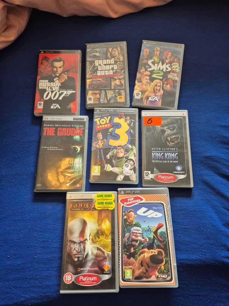 PSP Games: 007, GTA, Sims 2,  Toy Story 3, King Kong,, Gebruikt, Overige genres, 1 speler, Ophalen of Verzenden