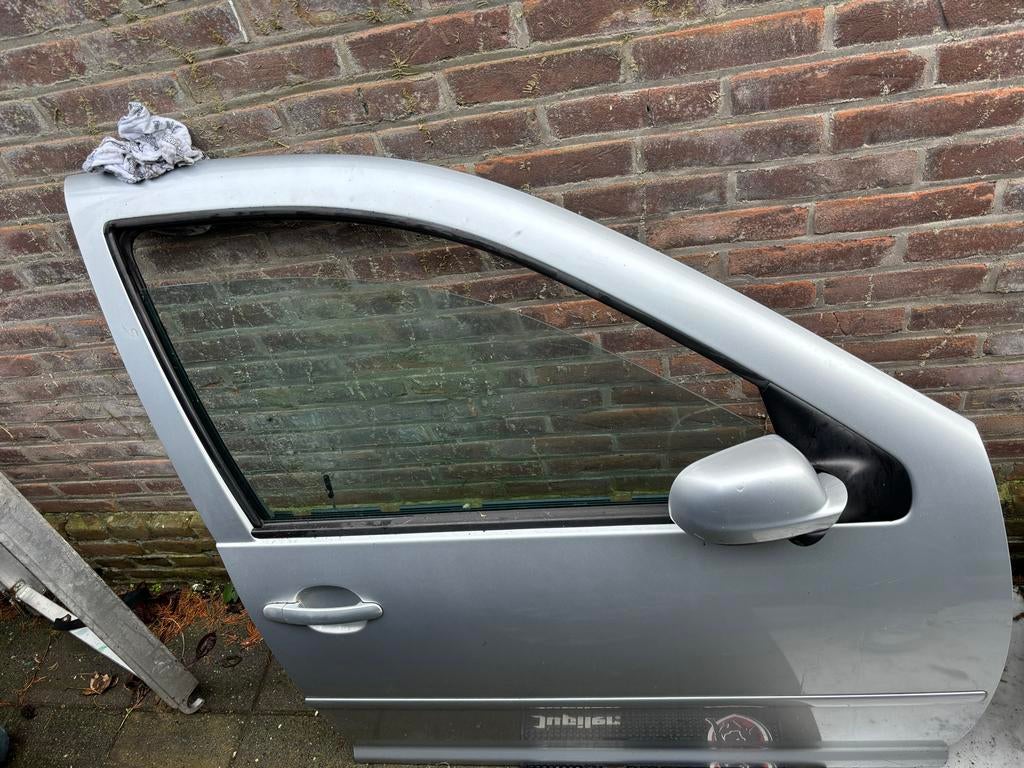 Deuren Volkswagen Golf 4 LA7W - Zilver, Auto-onderdelen, Ophalen, Gebruikt, Volkswagen, Voor
