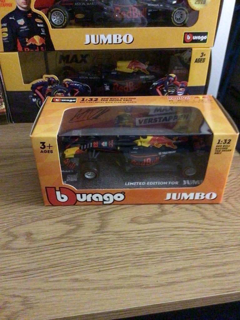 Max Verstappen Red Bull Racing RB13 2017 (Burago 1:32), Ophalen of Verzenden, Nieuw, Auto