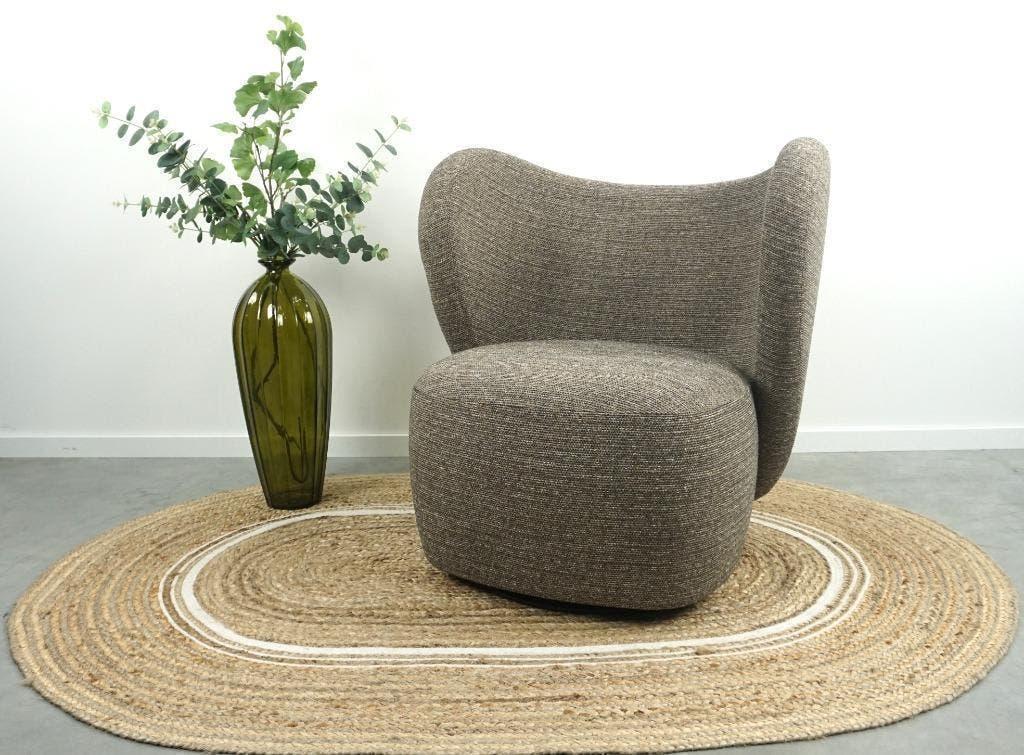 Norr11 Little Big Chair , design fauteuil, lounge, Huis en Inrichting, Fauteuils, Nieuw, Hout, Metaal, Stof, 50 tot 75 cm, Minder dan 75 cm